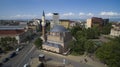 Aerial view of the Banya Bashi Mosque in Sofia, Bulgaria Royalty Free Stock Photo