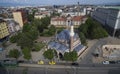 Aerial view of Banya Bashi Mosque, Sofia, Bulgaria Royalty Free Stock Photo