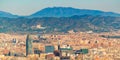 Aerial View Barcelona City, Spain Royalty Free Stock Photo