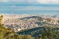 Aerial View Barcelona City, Spain Royalty Free Stock Photo