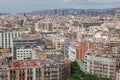 Aerial view Barcelona, Spain Royalty Free Stock Photo