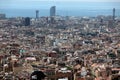 Aerial view Barcelona, Spain Royalty Free Stock Photo