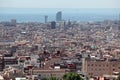 Aerial view Barcelona, Spain Royalty Free Stock Photo