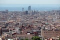 Aerial view Barcelona, Spain