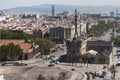 Aerial view of Barcelona Royalty Free Stock Photo