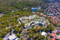 Aerial view of Barone fortress in Sibenik, Croatia