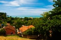 Aerial view of the Baroque architecture of Igreja do Carmo Church in Olinda, Pernambuco, Brazil Royalty Free Stock Photo