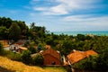 Aerial view of the Baroque architecture of Igreja do Carmo Church in Olinda, Pernambuco, Brazil Royalty Free Stock Photo