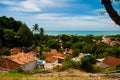 Aerial view of the Baroque architecture of Igreja do Carmo Church in Olinda, Pernambuco, Brazil Royalty Free Stock Photo