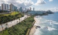 Aerial view of Barra in Salvador Bahia Brazil Royalty Free Stock Photo