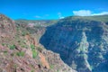 Aerial view of Barranco de Arure at La Gomera, Canary Islands, Spain