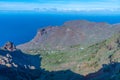 Aerial view of Barranco de Taguluche at La Gomera, Canary Islands, Spain