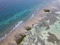 Aerial Image of Caribbean Coral Reef Royalty Free Stock Photo