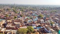 Aerial view of Barsana town