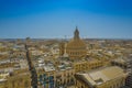 Aerial view of the old town of Valetta, Malta