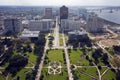 Aerial view of Bator Rouge Royalty Free Stock Photo