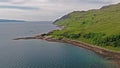 Aerial view of the bay called Camas nan Geall