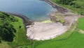 Aerial view of the bay called Camas nan Geall