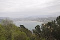 Aerial view of Bay with Playa La Concha Beach of Donostia- San Sebastian in Spain Royalty Free Stock Photo