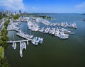 Aerial view of Bayfront Park Sarasota