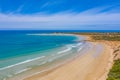 Aerial view of a beach at Anglesea in Australia Royalty Free Stock Photo