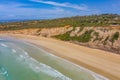 Aerial view of a beach at Anglesea in Australia Royalty Free Stock Photo