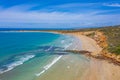 Aerial view of a beach at Anglesea in Australia Royalty Free Stock Photo
