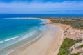 Aerial view of a beach at Anglesea in Australia Royalty Free Stock Photo