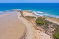 Aerial view of a beach at Anglesea in Australia Royalty Free Stock Photo