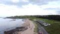 Beach in North Berwick, Scotland view Royalty Free Stock Photo