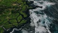 Aerial view of beach coastline in Hawaii, usa Royalty Free Stock Photo