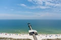 Aerial view of the beach at Gulf Shores, Alabama Royalty Free Stock Photo