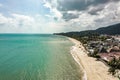 Aerial view of the beach in koh Samui, Thailand, south east Asia Royalty Free Stock Photo