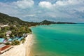 Aerial view of the beach in koh Samui, Thailand, south east Asia Royalty Free Stock Photo