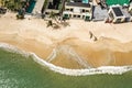 Aerial view of the beach in koh Samui, Thailand, south east Asia Royalty Free Stock Photo