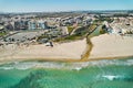 Aerial view beach of Mil Palmeras. Costa Blanca. Spain