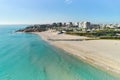 Aerial view beach of Mil Palmeras. Costa Blanca. Spain