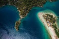 Aerial view of the beach of Oludeniz