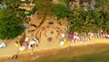 Aerial View Beach On Phu Quoc in Vietnam ,