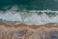 Aerial view of the beach in Rio de Janeiro during summer in Brazil Royalty Free Stock Photo