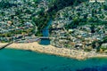 Capitola Beach in California Aerial View Royalty Free Stock Photo