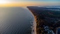 aerial view of beach usedom germany 01 Royalty Free Stock Photo