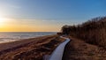 aerial view of beach usedom germany Royalty Free Stock Photo