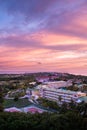 Aerial view of the beach of Varadero in Cuba at sunset Royalty Free Stock Photo