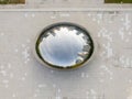 Aerial View of The Bean In Millennium Park In Chicago Illinois Royalty Free Stock Photo