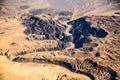 Aerial view of beautiful Africa. Egipt , seen from the sky on a clear day