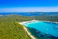Turquoise lagoon bay on Sakarun beach on Dugi Otok island, Croatia