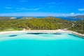 Turquoise lagoon bay on Sakarun beach on Dugi Otok island, Croatia Royalty Free Stock Photo