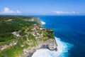 Aerial view of beautiful bali island landscape