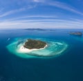 Aerial view of beautiful Bamboo Island in Thailand